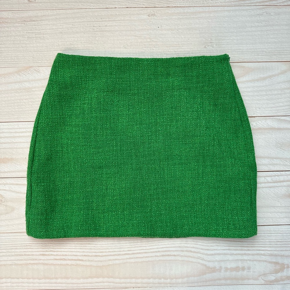 Vici Collection A-line Green Mini Skirt- Endless Rose - Size Small